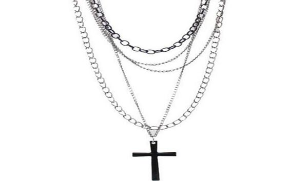 design fashion hip hop vintage multi layer chain black cross necklaces pendants gothic long choker for women punk jewelry party gi5057382, Silver
design fashion hip hop vintage multi layer chain black cross necklaces pendants gothic long choker for women punk jewelry party gi5057382, Silver