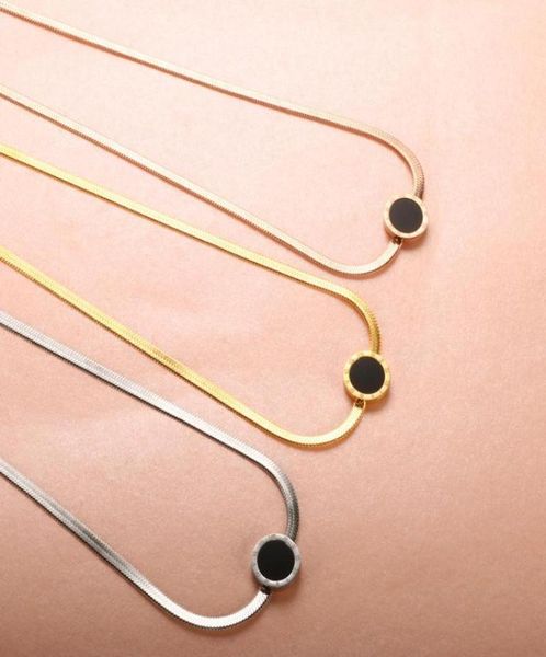 luxury women chain link necklace blade chains with black shell roman numeral pendant choker clavicle jewelry necklaces7687465, Silver
luxury women chain link necklace blade chains with black shell roman numeral pendant choker clavicle jewelry necklaces7687465, Silver