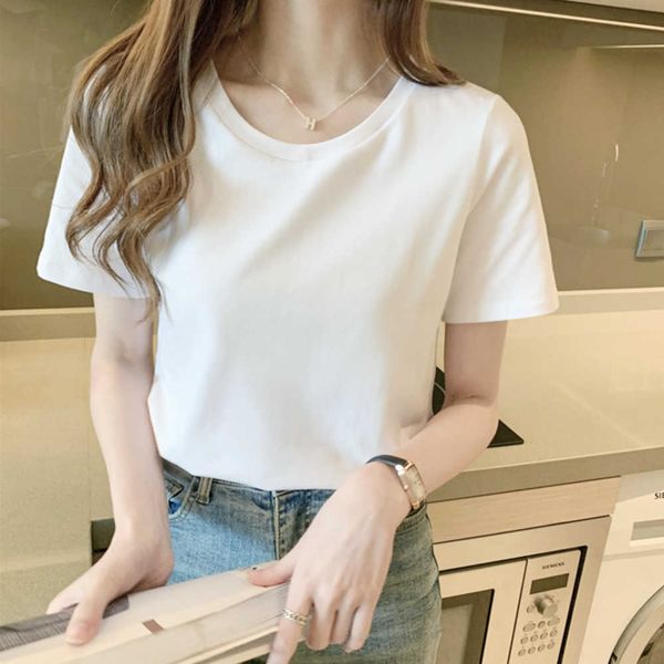 pure cotton short half sleeved white t-shirt women's clothing summer fashion womens shirts plus size tshirts women928 
pure cotton short half sleeved white t-shirt women's clothing summer fashion womens shirts plus size tshirts women928