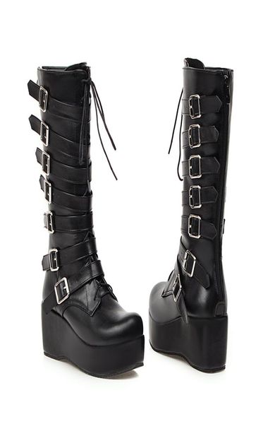 ymechic winter gothic punk womens platform boots black buckle strap lace up creeper wedges shoes mid calf military combat boots3075195
ymechic winter gothic punk womens platform boots black buckle strap lace up creeper wedges shoes mid calf military combat boots3075195