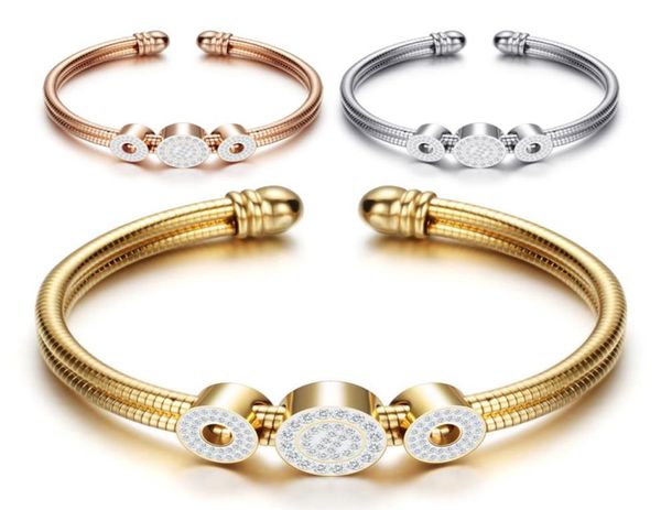 women link chain 316l stainless steel bracelet rose gold with crystal charm1616812, White
women link chain 316l stainless steel bracelet rose gold with crystal charm1616812, White