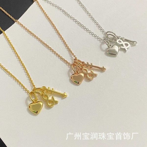 high version tiffay s925 silver cupid niche minimalist necklace love pendant fashion light luxury collarbone chain, Black
high version tiffay s925 silver cupid niche minimalist necklace love pendant fashion light luxury collarbone chain, Black