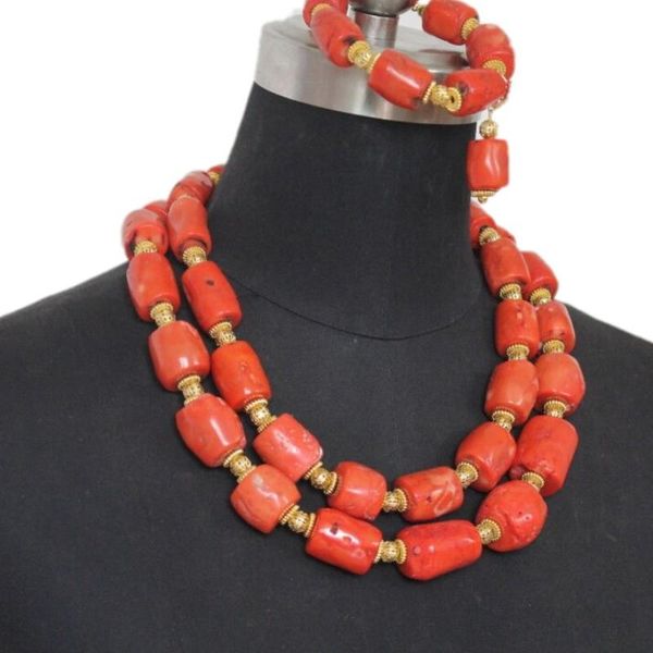 necklace african bridal necklaces for women 2 layers orange genuine 1315mm coral beads jewelry set with gold divider 3 pieces set 2019, Silver
necklace african bridal necklaces for women 2 layers orange genuine 1315mm coral beads jewelry set with gold divider 3 pieces set 2019, Silver