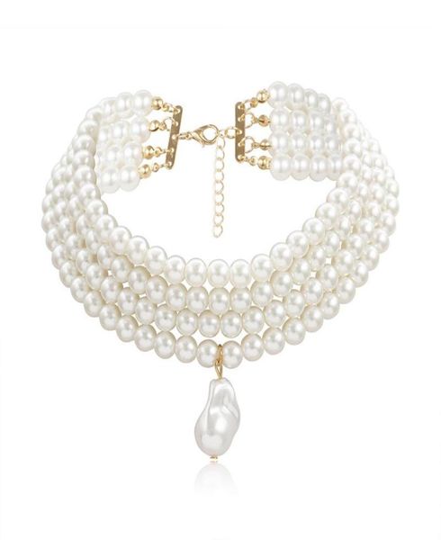 choker 10mm imitation pearl pendants necklaces women fashion threelayer handmade neck clavicle chain elegant and simple wild bead7683490, Golden;silver
choker 10mm imitation pearl pendants necklaces women fashion threelayer handmade neck clavicle chain elegant and simple wild bead7683490, Golden;silver