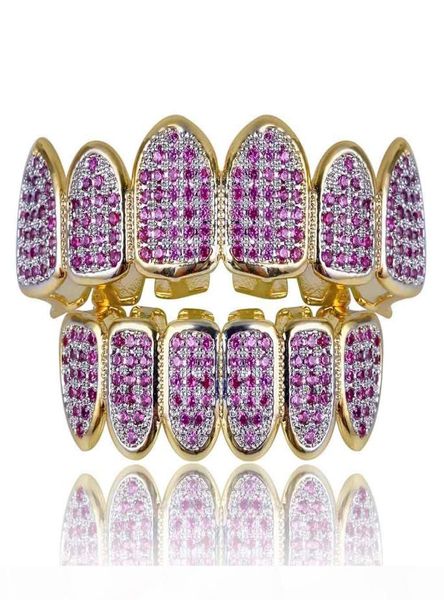 new custom fit hip hop gold teeth grillz caps micro pave fuchsia cubic zirconia bottom grills set for christmas gift women2251240, Black
new custom fit hip hop gold teeth grillz caps micro pave fuchsia cubic zirconia bottom grills set for christmas gift women2251240, Black