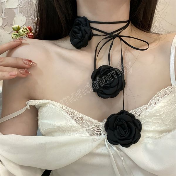long rope chain with large flower choker necklace for women trendy romantic collar on neck 2023 fashion jewelry accessories gift, Golden;silver
long rope chain with large flower choker necklace for women trendy romantic collar on neck 2023 fashion jewelry accessories gift, Golden;silver