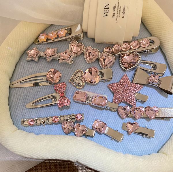 pink love star rhone -diamond hair pinching sweet and cool metal many styles selection
pink love star rhone -diamond hair pinching sweet and cool metal many styles selection