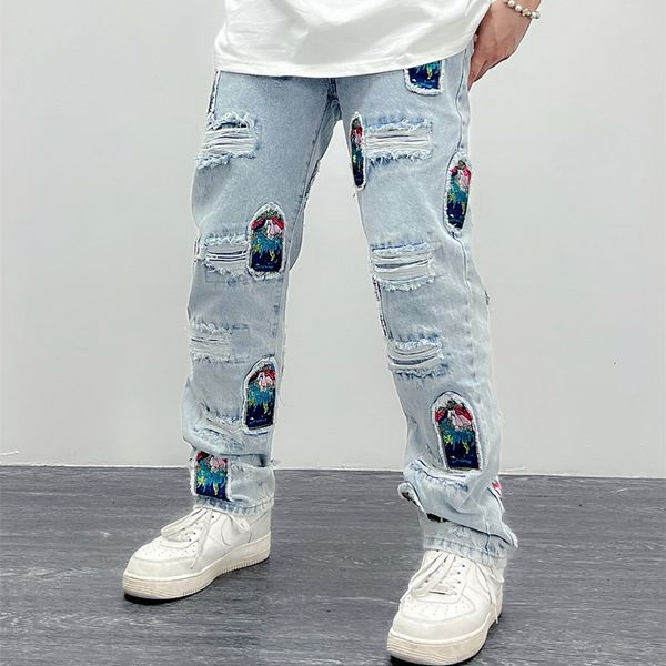 men's jeans 2023 cyber y2k streetwear washed blue baggy ripped pants men clothing path embroidery straight denim trousers ropa hombre 2
men's jeans 2023 cyber y2k streetwear washed blue baggy ripped pants men clothing path embroidery straight denim trousers ropa hombre 2