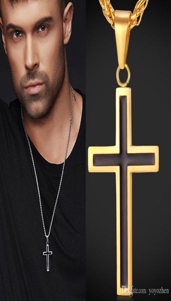 men s classic stainless steel mens chains 18k real gold plated vintage latin christian cross pendants necklaces1140870, Silver
men s classic stainless steel mens chains 18k real gold plated vintage latin christian cross pendants necklaces1140870, Silver