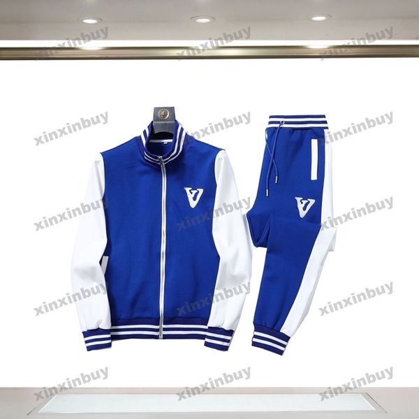 xinxinbuy men designer coat jacket paris knitted jacquard letter sets cotton tracksuit long sleeve women blue white m-3xl, Black;brown
xinxinbuy men designer coat jacket paris knitted jacquard letter sets cotton tracksuit long sleeve women blue white m-3xl, Black;brown