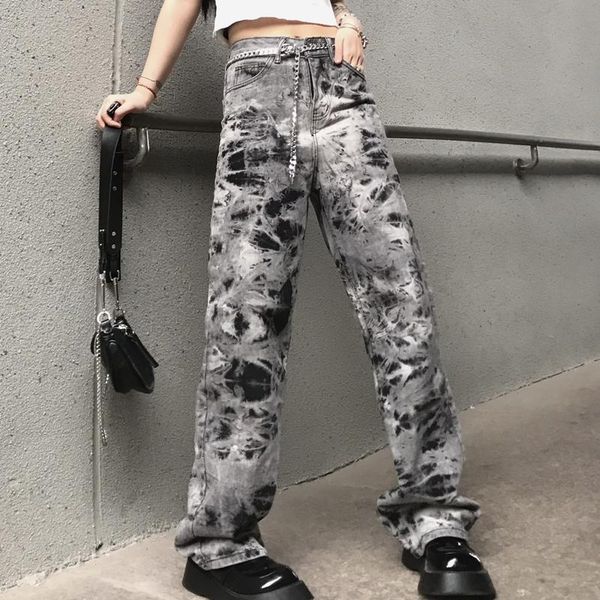 jeans women's jeans 2022 new gothic tiedyed streetwear y2k high waist wide leg pants vintage baggy haruku straight denim trouser, Blue
jeans women's jeans 2022 new gothic tiedyed streetwear y2k high waist wide leg pants vintage baggy haruku straight denim trouser, Blue
