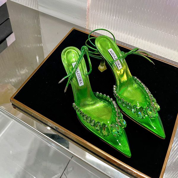 aquazzura crystal-embellished pvc pumps shoes bandage spool stiletto heels sandals women's rhinestone decoration luxury designers dress, Black
aquazzura crystal-embellished pvc pumps shoes bandage spool stiletto heels sandals women's rhinestone decoration luxury designers dress, Black