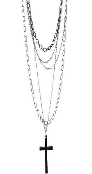 design fashion hip hop vintage multi layer chain black cross necklaces pendants gothic long choker for women punk jewelry party gi7943854, Silver
design fashion hip hop vintage multi layer chain black cross necklaces pendants gothic long choker for women punk jewelry party gi7943854, Silver