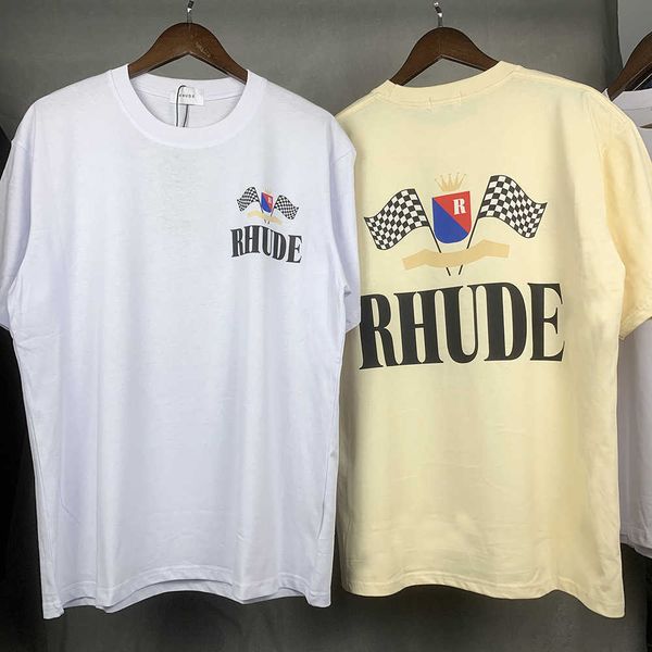 men's t-shirts rhude flag print personalized popular short sleeve fashion sign, White;black
men's t-shirts rhude flag print personalized popular short sleeve fashion sign, White;black