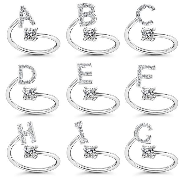 gold color initials az letter alphabet adjustable opening rhinestone finger rings for women party wedding gift jewelry7557168, Silver
gold color initials az letter alphabet adjustable opening rhinestone finger rings for women party wedding gift jewelry7557168, Silver