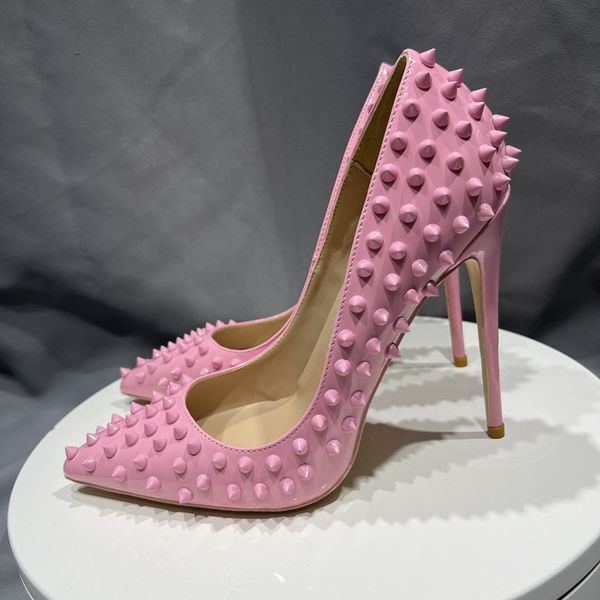 girls all spikes rivets pink pointed high heels italian high heels party wedding fashion pumps33-45, Black
girls all spikes rivets pink pointed high heels italian high heels party wedding fashion pumps33-45, Black