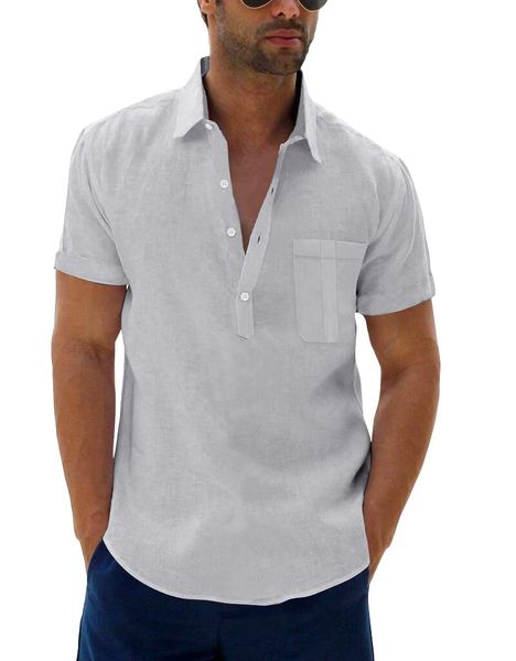 mens short sleeve polo shirts beach linen cotton yoga summer casual henley with pocket, White;black
mens short sleeve polo shirts beach linen cotton yoga summer casual henley with pocket, White;black