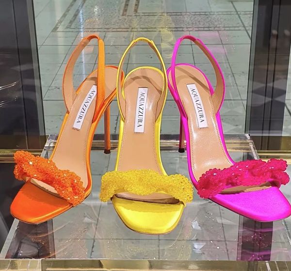 famous brand aquazzuras women chain of love sandals shoes jeweled embellishment stiletto heels floaty dress party bridal lady sandalias eu35, Black
famous brand aquazzuras women chain of love sandals shoes jeweled embellishment stiletto heels floaty dress party bridal lady sandalias eu35, Black