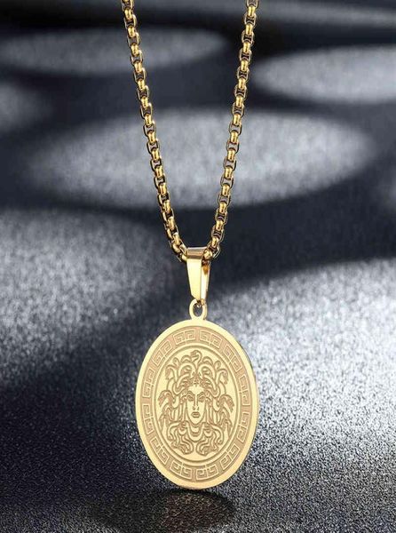 dainty mythology gorgon necklace women men ancient greek symbol jewelry stainless steel pagan necklace gift4w432274194, Silver
dainty mythology gorgon necklace women men ancient greek symbol jewelry stainless steel pagan necklace gift4w432274194, Silver