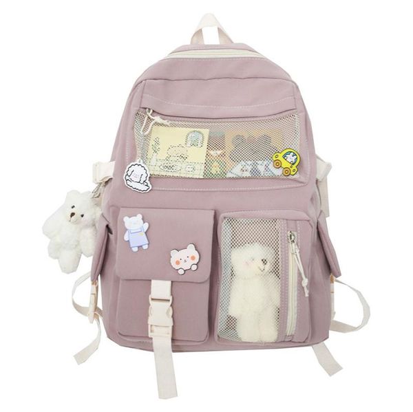 dresses buckle badge school backpack candy color fashion cute schoolbag shoulder student bag teenage girls college backpack, Black;gray
dresses buckle badge school backpack candy color fashion cute schoolbag shoulder student bag teenage girls college backpack, Black;gray