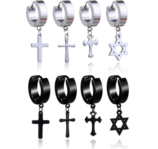 hypoallergenic stainless steel cross star dangle earrings men punk fake piercing clip on hoop earrings for women fashion jewelry g2931780, Silver
hypoallergenic stainless steel cross star dangle earrings men punk fake piercing clip on hoop earrings for women fashion jewelry g2931780, Silver