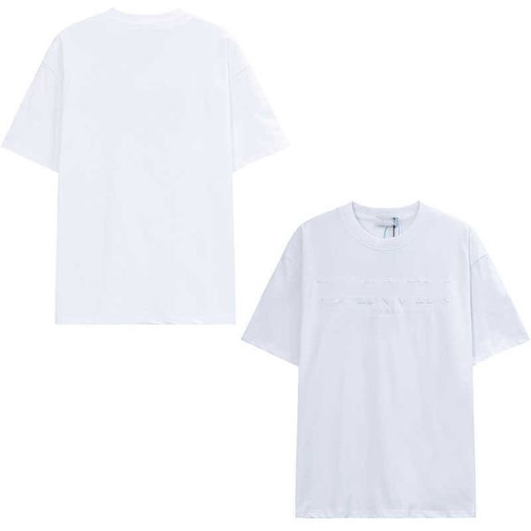 2023 designer t shirts lanvins men's womens short sleeve tees summer cotton luxury casual loose crew neck t-shirt high street fashion v, White;black
2023 designer t shirts lanvins men's womens short sleeve tees summer cotton luxury casual loose crew neck t-shirt high street fashion v, White;black