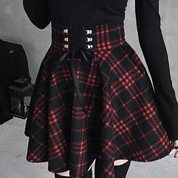 black checkered women's gothic skirt lace up plaid pleated aline short skirt spring autumn girl hip hop mini skirt clubwear l230621
black checkered women's gothic skirt lace up plaid pleated aline short skirt spring autumn girl hip hop mini skirt clubwear l230621