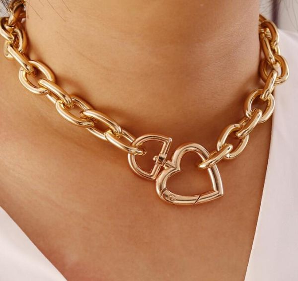 gold silver punk choker necklaces hip hop jewelry big thick metal heart clasp statement chunky link chain love charm bracelet wjl38700579
gold silver punk choker necklaces hip hop jewelry big thick metal heart clasp statement chunky link chain love charm bracelet wjl38700579