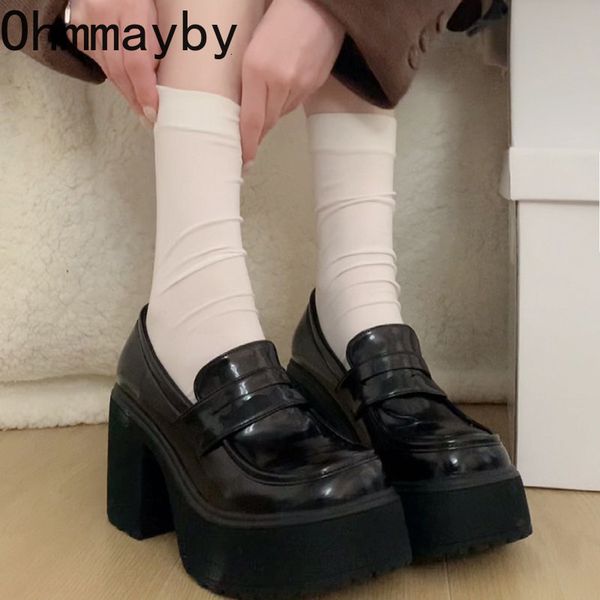 dress shoes trendy street punk platform mary jane 2023 women's shoe thick heels lolita square toe leather pumps 230625, Black
dress shoes trendy street punk platform mary jane 2023 women's shoe thick heels lolita square toe leather pumps 230625, Black