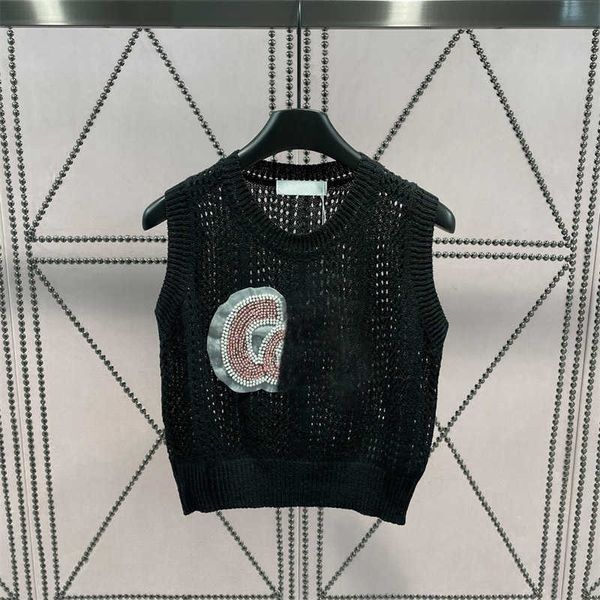 summer new knitted undershirt sleeveless t-shirt hollow three-dimensional beadwork decoration comfortable fabric womens clothing, White
summer new knitted undershirt sleeveless t-shirt hollow three-dimensional beadwork decoration comfortable fabric womens clothing, White