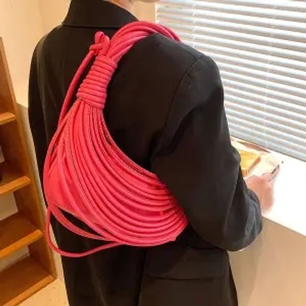 designer beach bags noodle bag hand woven rope versatile women handbag fashion niche luxury shoulder bag underarm bag
designer beach bags noodle bag hand woven rope versatile women handbag fashion niche luxury shoulder bag underarm bag