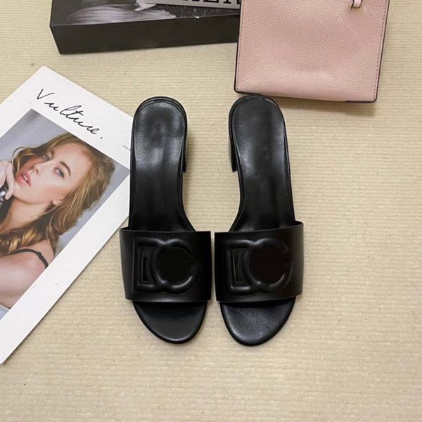 luxury designer leather women's sandals summer hollow out voltage thick heel fashion beach women's slippers, Black
luxury designer leather women's sandals summer hollow out voltage thick heel fashion beach women's slippers, Black