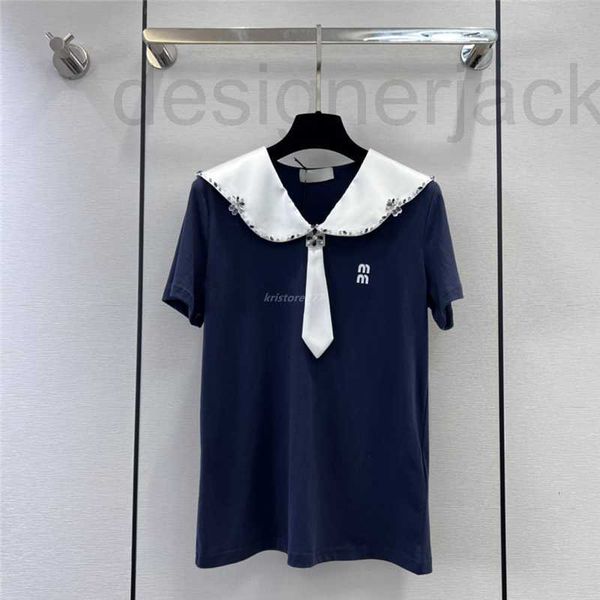 women's t-shirt designer 23ss cotton women tee t shirts with letters embroidery girls crop high end vintage crystal beads short sleeve, White
women's t-shirt designer 23ss cotton women tee t shirts with letters embroidery girls crop high end vintage crystal beads short sleeve, White