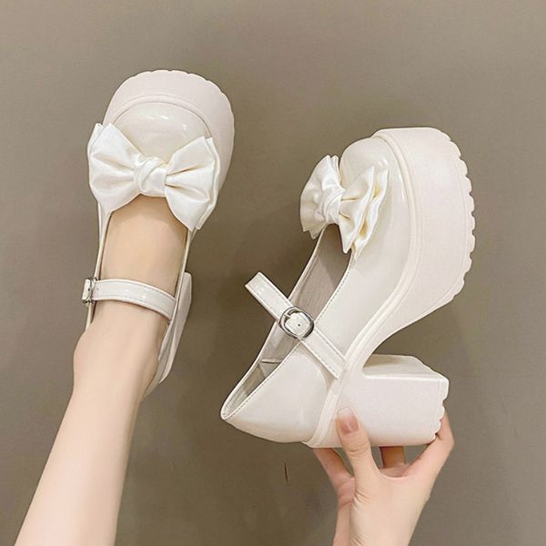 dress shoes sweet bowtie y platform pumps for women super high heels buckle strap mary janes woman thick heel goth lolita ladies 230625, Black
dress shoes sweet bowtie y platform pumps for women super high heels buckle strap mary janes woman thick heel goth lolita ladies 230625, Black