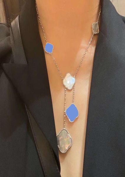 elegant irregular sixflower pendants necklace 4four leaf clover charm bracelets bangle chain 18k gold agate shell motherofpear7128256, Silver
elegant irregular sixflower pendants necklace 4four leaf clover charm bracelets bangle chain 18k gold agate shell motherofpear7128256, Silver