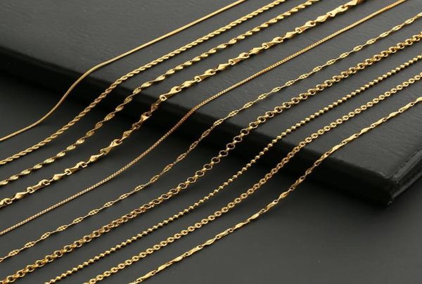 chains fashion copper plated gold chain necklace for men women multi-style twist box beads male jewelry giftchains4510621, Silver
chains fashion copper plated gold chain necklace for men women multi-style twist box beads male jewelry giftchains4510621, Silver