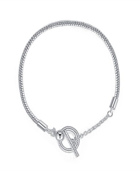 16-20cm new charm bracelet 925 silver fit european bracelets t clasp chain bracelets pendant five petals flower charm bead accessories diy j, Black
16-20cm new charm bracelet 925 silver fit european bracelets t clasp chain bracelets pendant five petals flower charm bead accessories diy j, Black