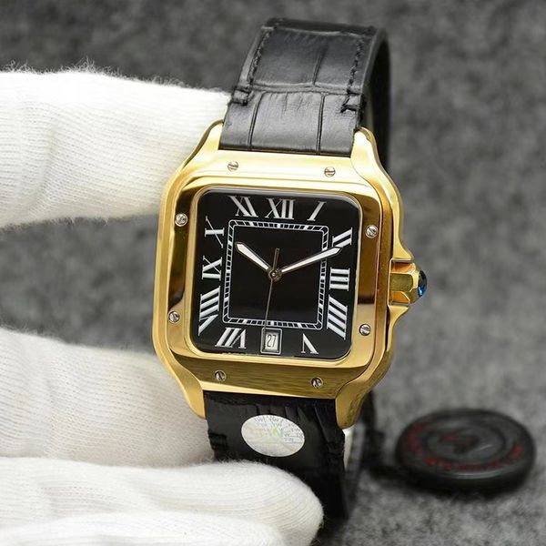 designer watches mens watchs woman watches automatic classic square design stainless steel fashion sapphire sweep move tank wristwatch montr, Slivery;brown
designer watches mens watchs woman watches automatic classic square design stainless steel fashion sapphire sweep move tank wristwatch montr, Slivery;brown