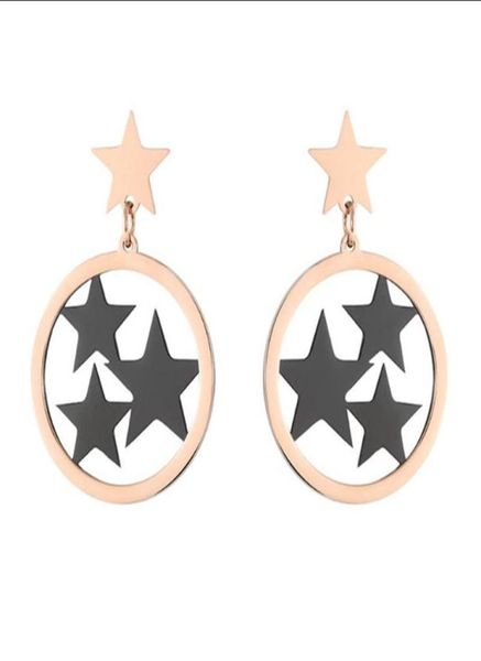stud 316l stainless steel hollow round four gold black star earrings titanium female rose no fade1429062, Golden;silver
stud 316l stainless steel hollow round four gold black star earrings titanium female rose no fade1429062, Golden;silver
