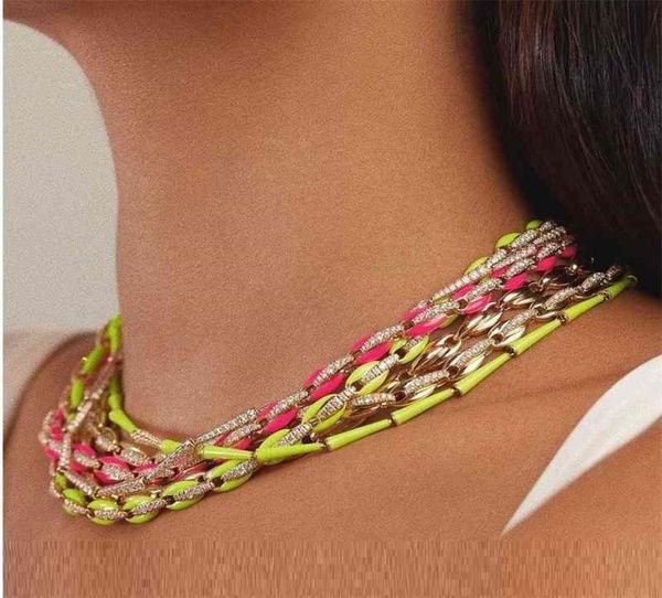 new design fashion women jewelry 7 colorful candy neon enamel coffee beaded link chain rainbow choker necklace 3210cm 2103313010345, Silver
new design fashion women jewelry 7 colorful candy neon enamel coffee beaded link chain rainbow choker necklace 3210cm 2103313010345, Silver
