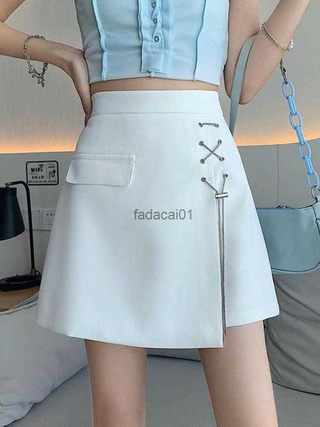 2023 summer high waist versatile short skirt elegant asymmetric aline skirt pack hip mini chain skirts korean simplicity solid l230621, Black
2023 summer high waist versatile short skirt elegant asymmetric aline skirt pack hip mini chain skirts korean simplicity solid l230621, Black