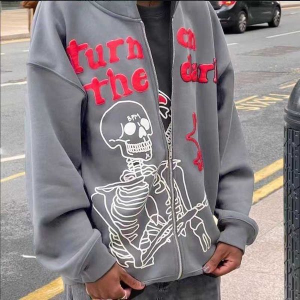 men's sweatshirts y2k autumn retro skeleton print zipper oversized streetwear harajuku high long sleeve jacket low price, Black
men's sweatshirts y2k autumn retro skeleton print zipper oversized streetwear harajuku high long sleeve jacket low price, Black