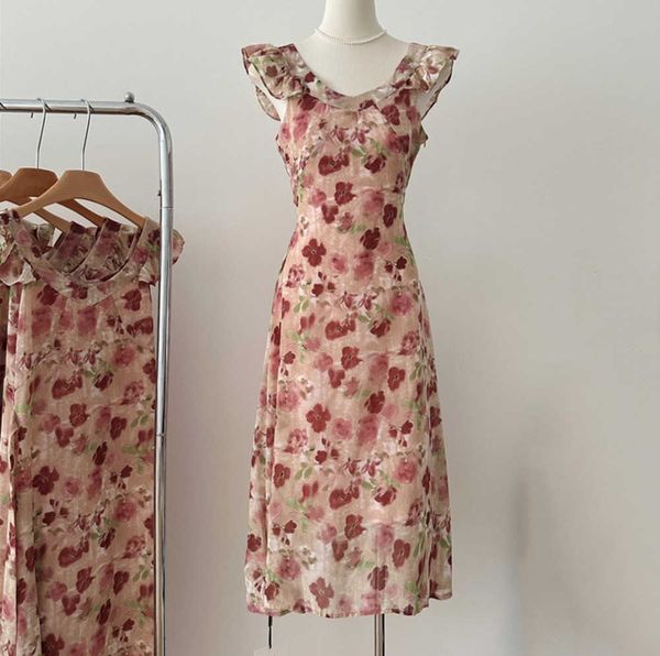 floral dress summer gallery resort style small fly sleeves slim comfortable and breathable french retro high waist skirts designer womens cl, Black;gray
floral dress summer gallery resort style small fly sleeves slim comfortable and breathable french retro high waist skirts designer womens cl, Black;gray