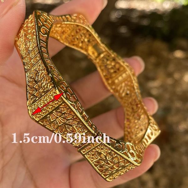 bangle 4pc irregular 24k gold color ethiopian bracelet indian bangle saudi arabic dubai bangles for women wedding jewelry african gifts, Black
bangle 4pc irregular 24k gold color ethiopian bracelet indian bangle saudi arabic dubai bangles for women wedding jewelry african gifts, Black
