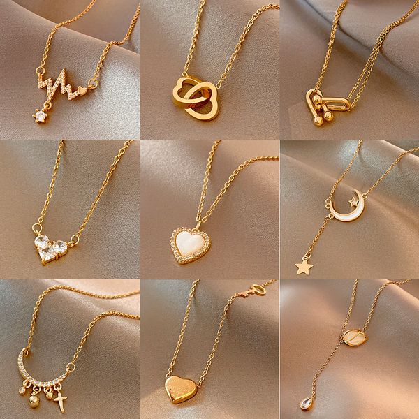 korean version of trendy fashion network red titanium steel necklace for women with retro personality love collarbone chain temperament and, Silver
korean version of trendy fashion network red titanium steel necklace for women with retro personality love collarbone chain temperament and, Silver
