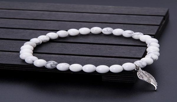 charm bracelets minimalist 8mm natural white turquoise bracelet stone angel wing pendant beads braclet men women jewelry pulseras 3597981, Golden;silver
charm bracelets minimalist 8mm natural white turquoise bracelet stone angel wing pendant beads braclet men women jewelry pulseras 3597981, Golden;silver
