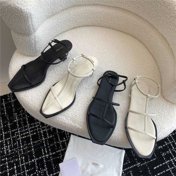 designer the row sandals french lady leather toe clip square kitten heel luxury casual comfortable outdoor party slippers nw3n, Black
designer the row sandals french lady leather toe clip square kitten heel luxury casual comfortable outdoor party slippers nw3n, Black