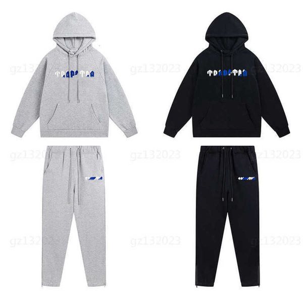 designer hoodie two piece set trapstar tracksuit white blue letters towel embroidery padded sweater with sweat pants fashion co-ed street su, Gray
designer hoodie two piece set trapstar tracksuit white blue letters towel embroidery padded sweater with sweat pants fashion co-ed street su, Gray