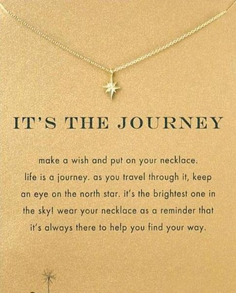 with card cute dogeared necklace with polaris pendant it039s the journey no fade and 025204, Silver
with card cute dogeared necklace with polaris pendant it039s the journey no fade and 025204, Silver