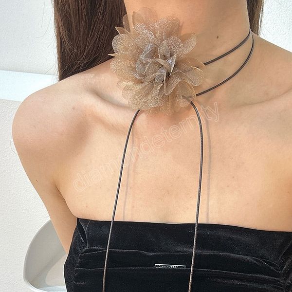 elegant romantic fluffy fabric flower choker necklace for women trendy wedding ladies collar 2023 fashion jewelry for neck gifts, Golden;silver
elegant romantic fluffy fabric flower choker necklace for women trendy wedding ladies collar 2023 fashion jewelry for neck gifts, Golden;silver